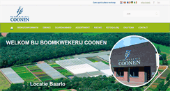 Desktop Screenshot of boomkwekerijcoonen.nl