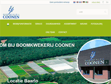 Tablet Screenshot of boomkwekerijcoonen.nl